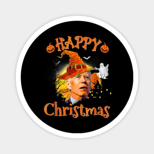 Happy Christmas Joe Biden Confused Pumpkin Halloween Spooky Magnet